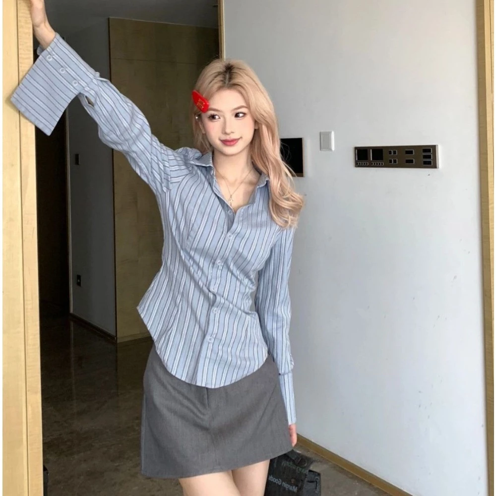 Áo sơ mi thô mềm form rộng thêu nơ xixeoshop - A21 - Ảnh 3